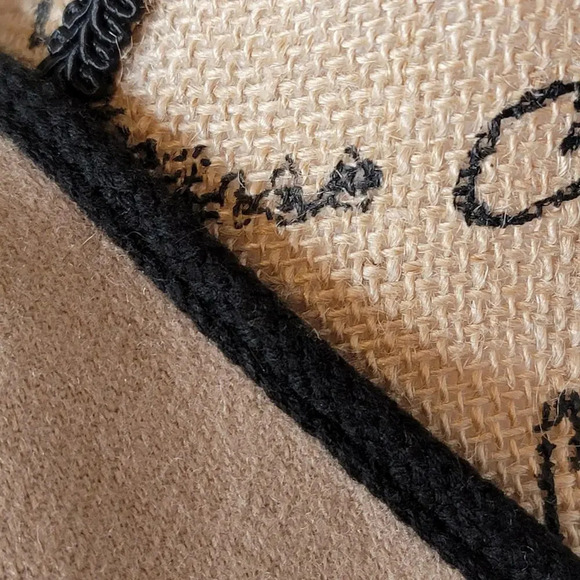 ELLIOTT BASS NEW YORK Women's Vintage Wool Embroidered Trim Jacket Size 8 Beige - Picture 16 of 16